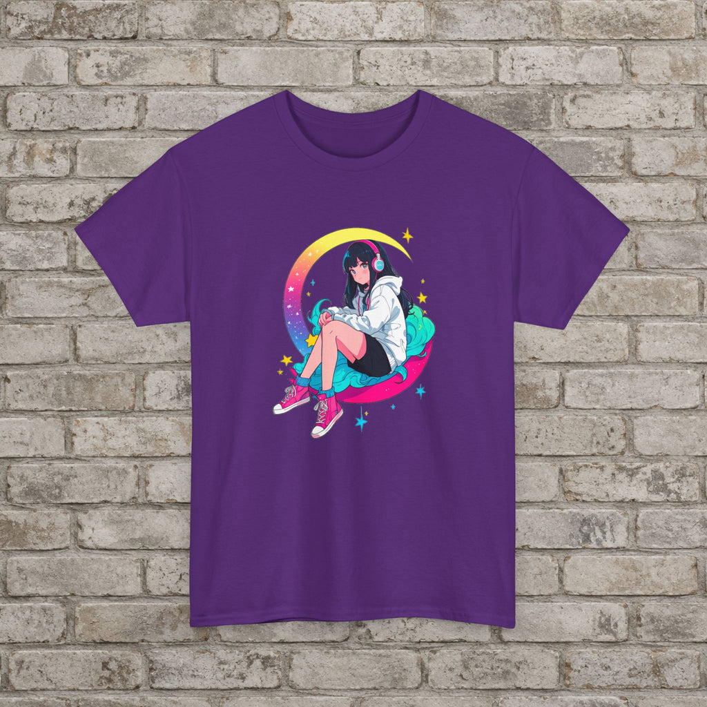 Moonlit Dreamer Anime Graphic T-Shirt