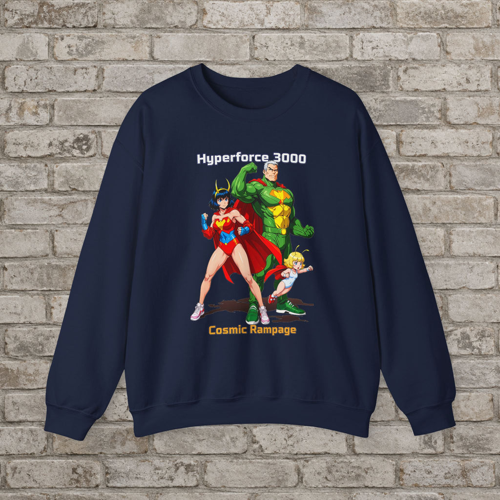 Hyperforce 3000 Anime Sweatshirt – Cosmic Rampage Retro Style