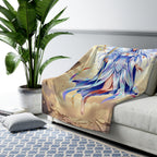 Lyria Solara Anime Sherpa Blanket Celestial Angel Glow Fantasy Hero Plush Throw