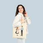 Anime Maid Café Tote Bag Japanese Waitress Design Cute Otaku Aesthetic Bag for Anime Lovers and Cosplay Fans