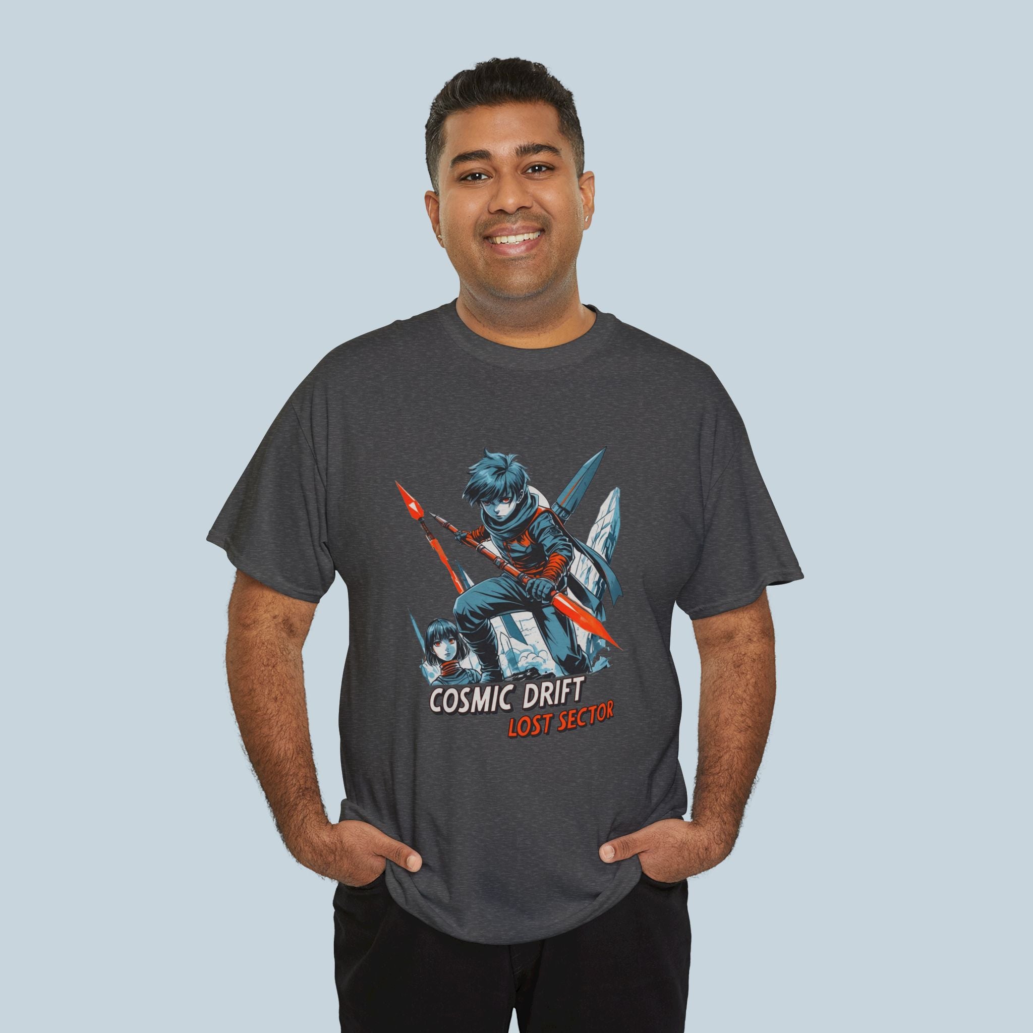 Cosmic Drift Anime T Shirt Sci Fi Runner Space Hero Streetwear Graphic Tee