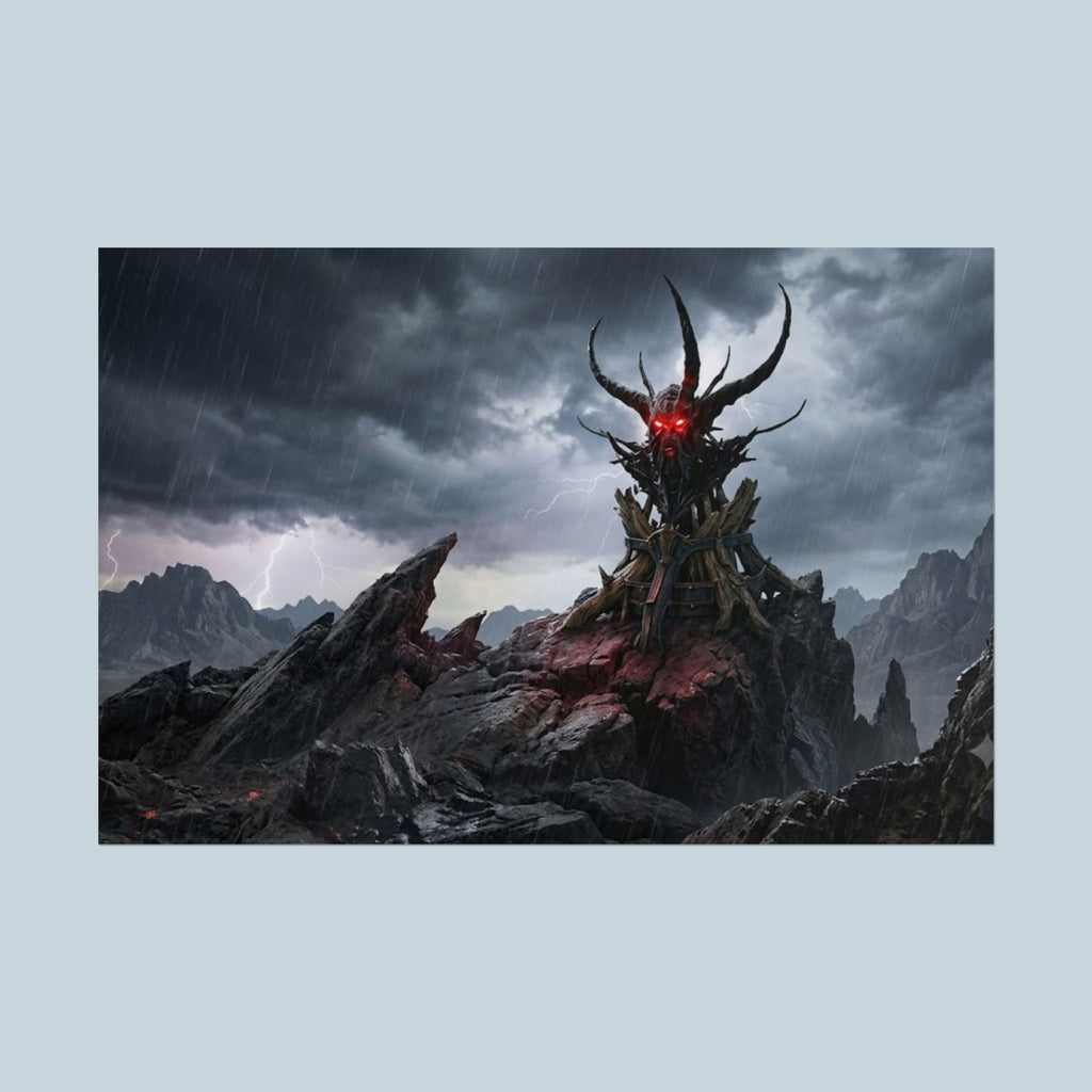The Horned Queen’s Figurehead Dark Fantasy Poster