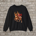 Christmas Reindeer Ride Anime Sweatshirt