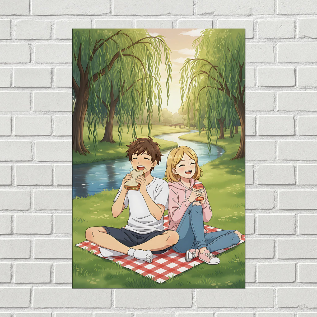 Riverside Picnic Anime Poster