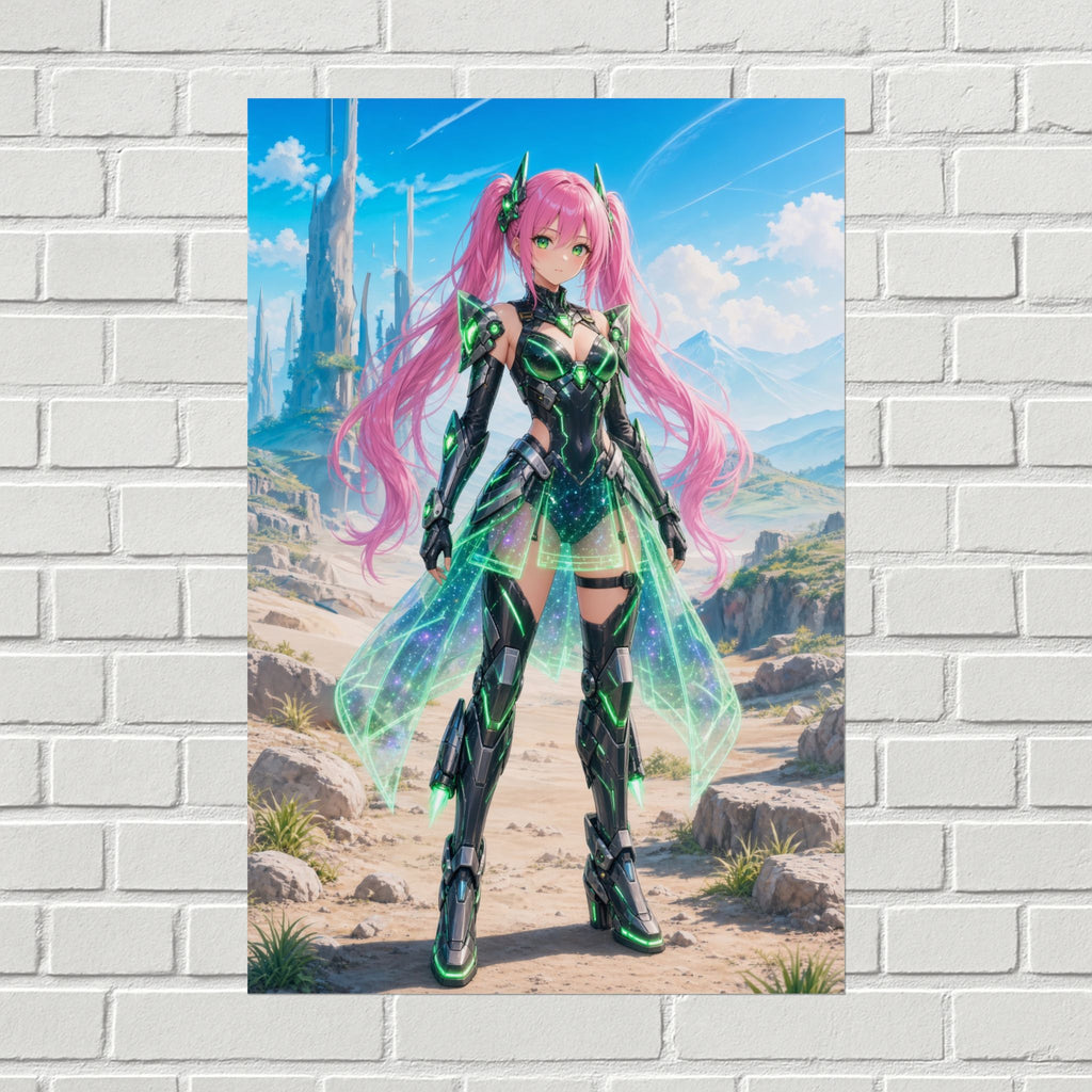 Emerald Star Anime Sci-Fi Poster