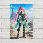 Emerald Star Anime Sci-Fi Poster
