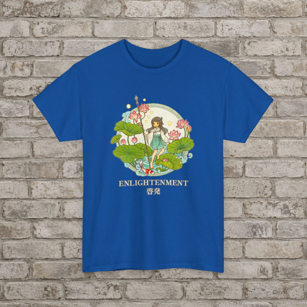 Enlightenment Lotus Spirit Anime Graphic T-Shirt