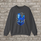 Celestial Wolf: Anime Fantasy Sweatshirt
