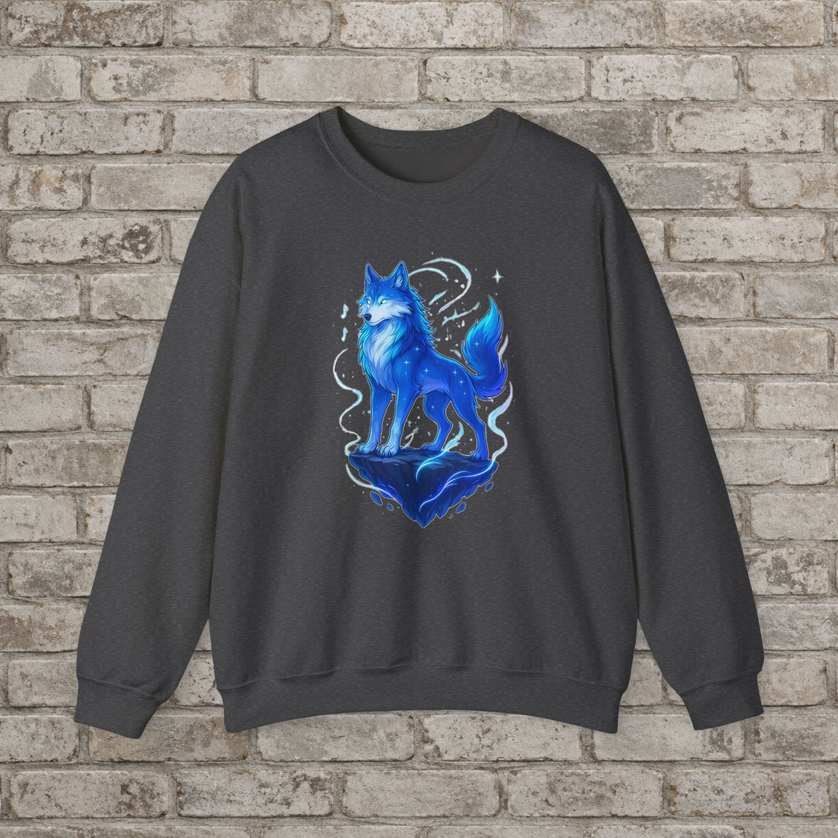 Celestial Wolf: Anime Fantasy Sweatshirt