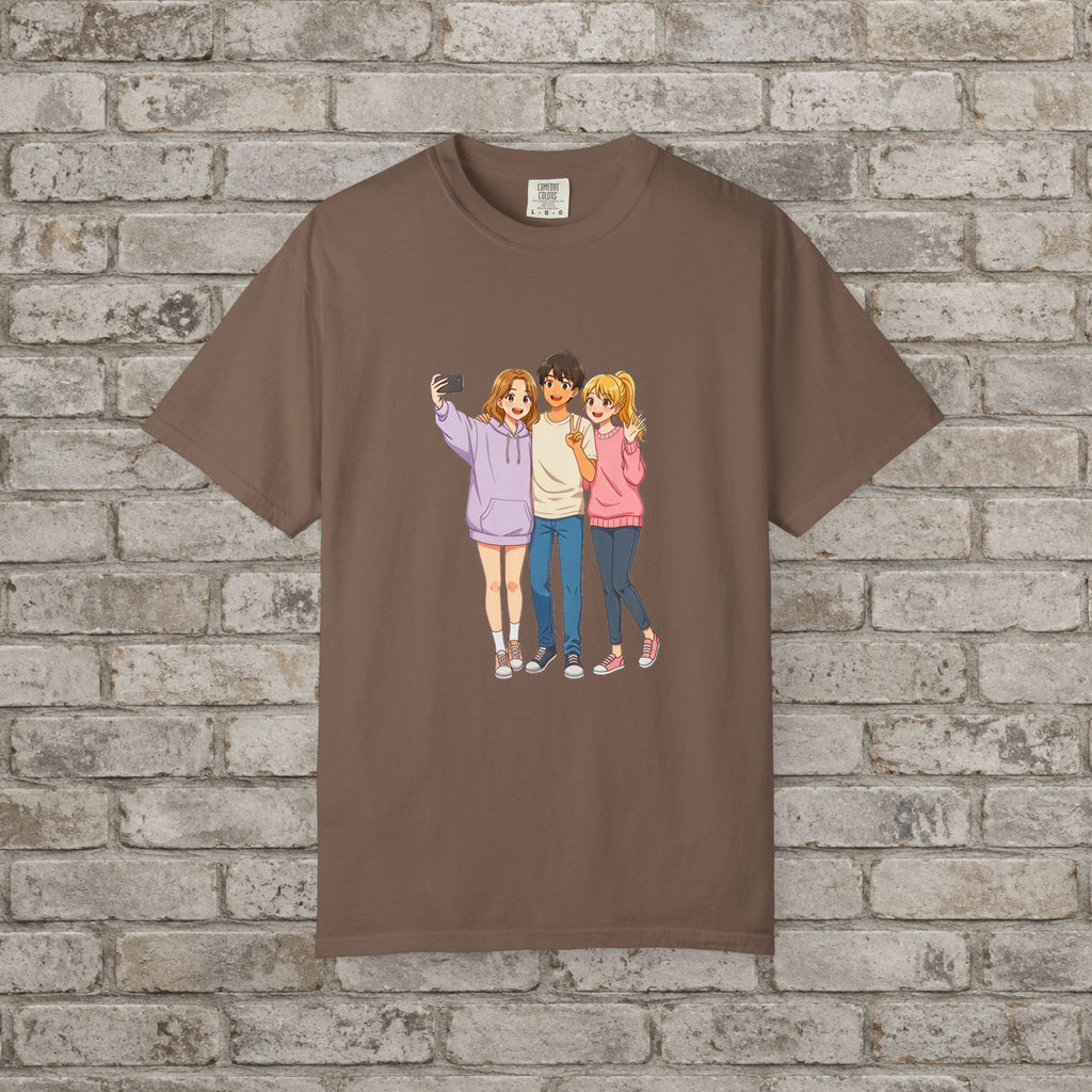 Anime Friends Group Selfie T-Shirt