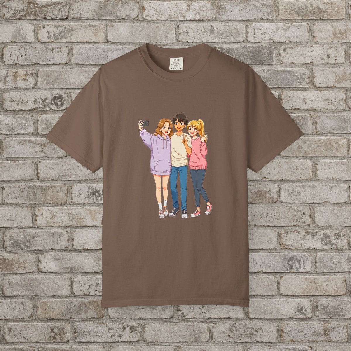 Anime Friends Group Selfie T-Shirt