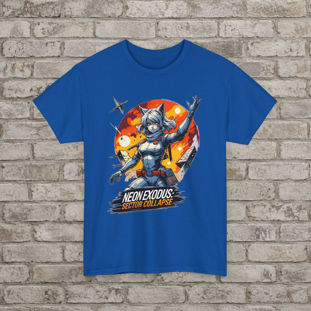 Neon Exodus: Sector Collapse Anime T-Shirt