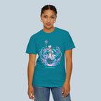 Kael Emberlight Anime T-Shirt – Neon Fantasy Mage Design on Comfort Colors Tee