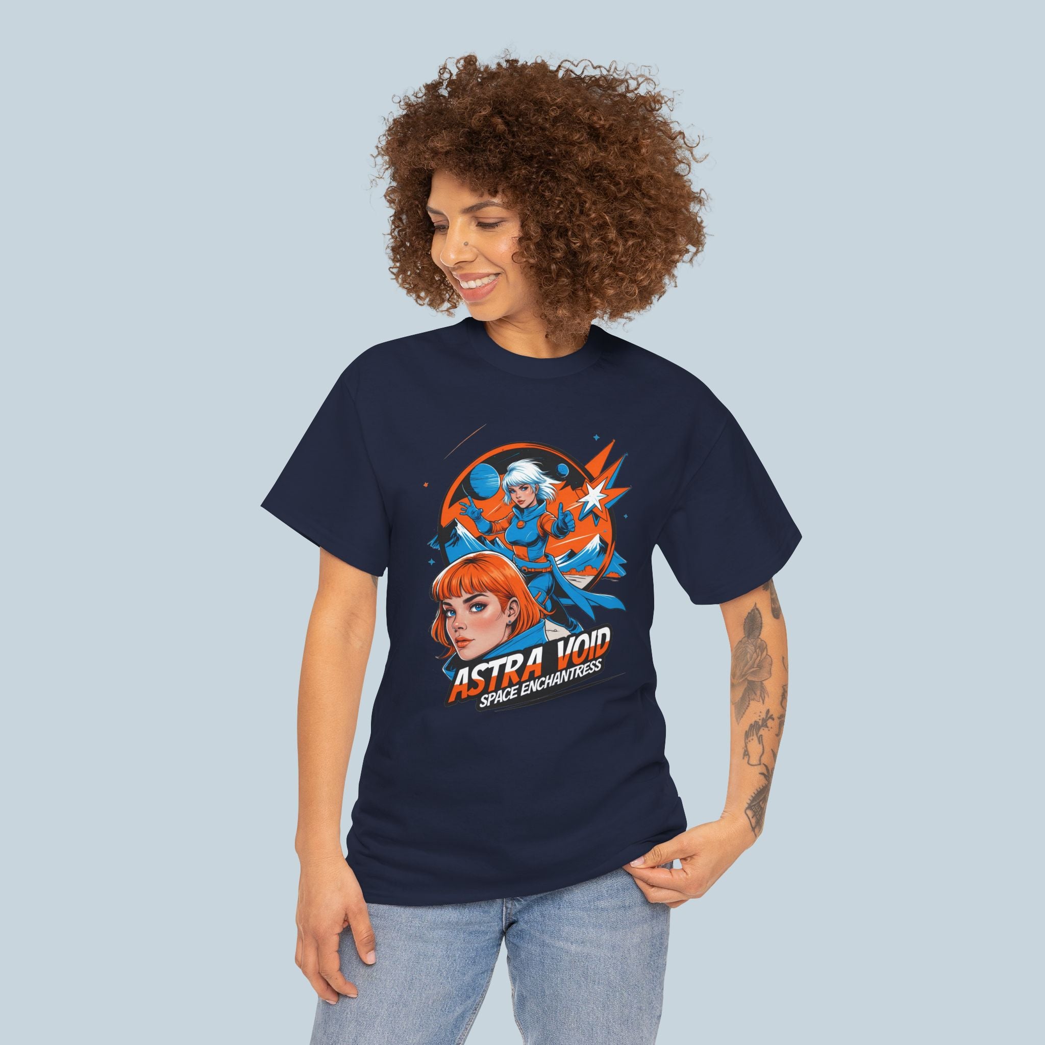 Astra Void Space Enchantress T-Shirt – Sci-Fi Anime Graphic Tee