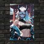 Oni Mask Queen Poster