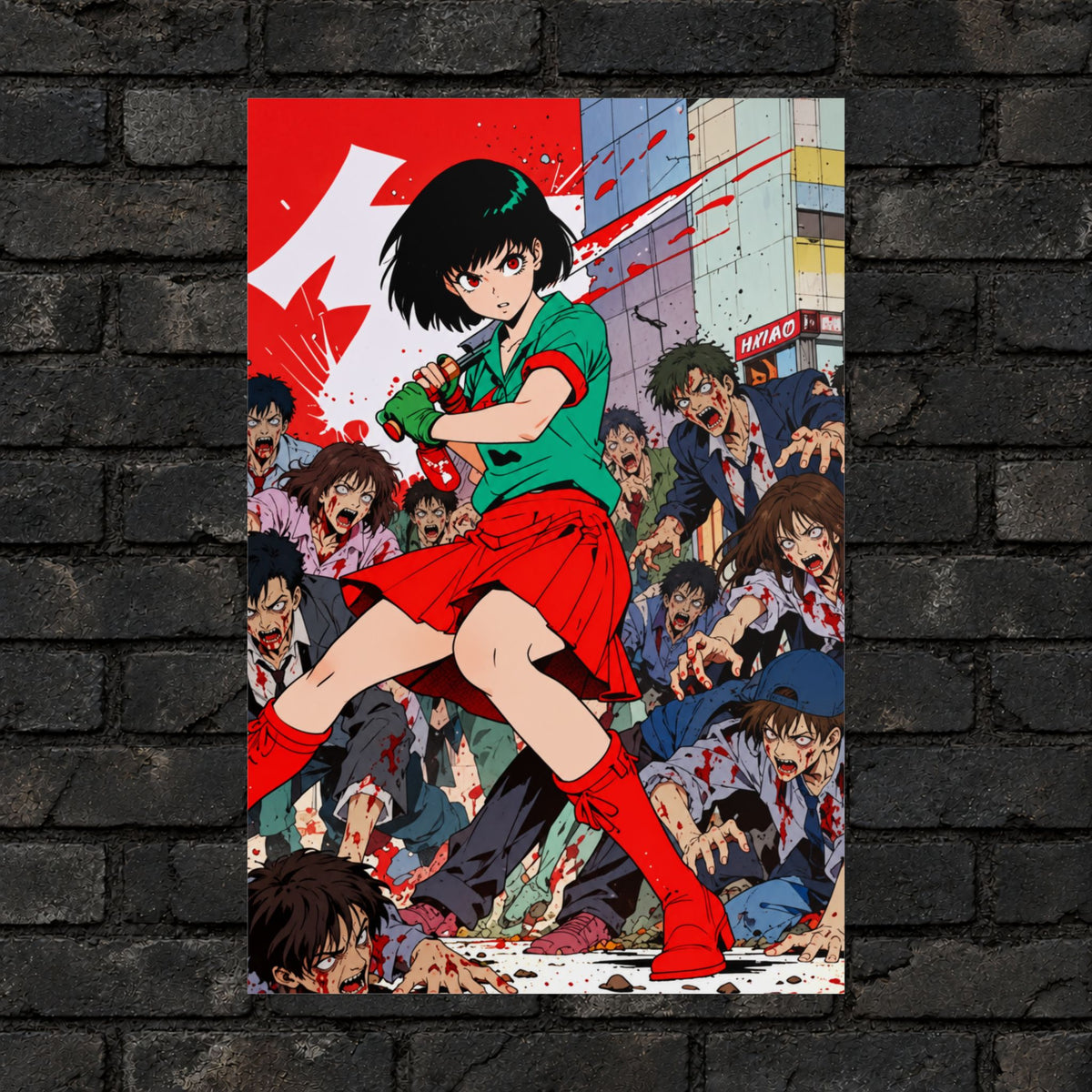 ZOMBA Squad Schoolgirl Poster