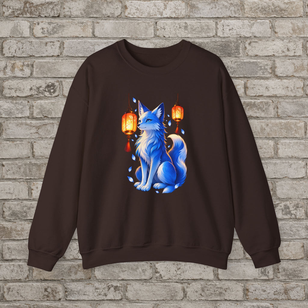 Blue Spirit Fox Anime Sweatshirt