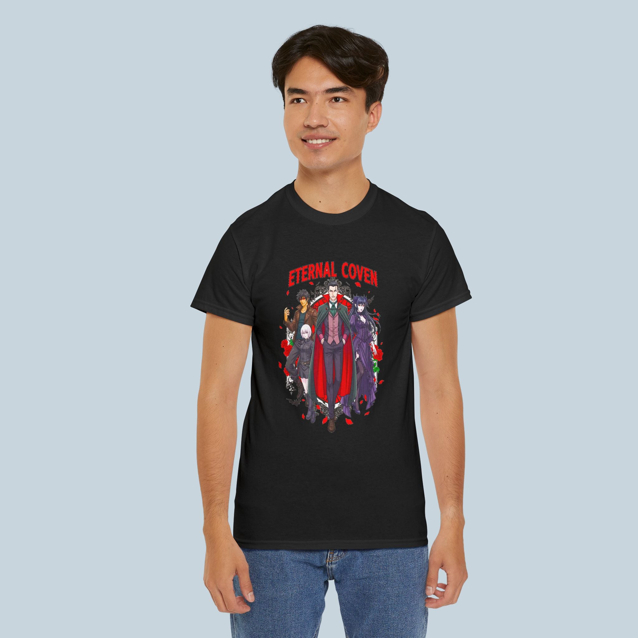 Eternal Coven Anime T Shirt Gothic Vampire Coven Dark Fantasy Tee