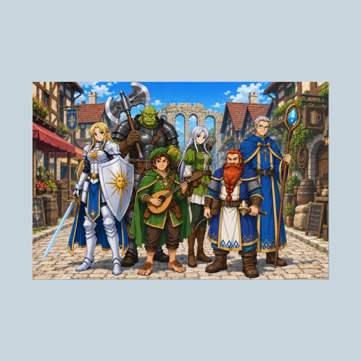 The Ballad of the Last Party Anime Fantasy RPG Poster