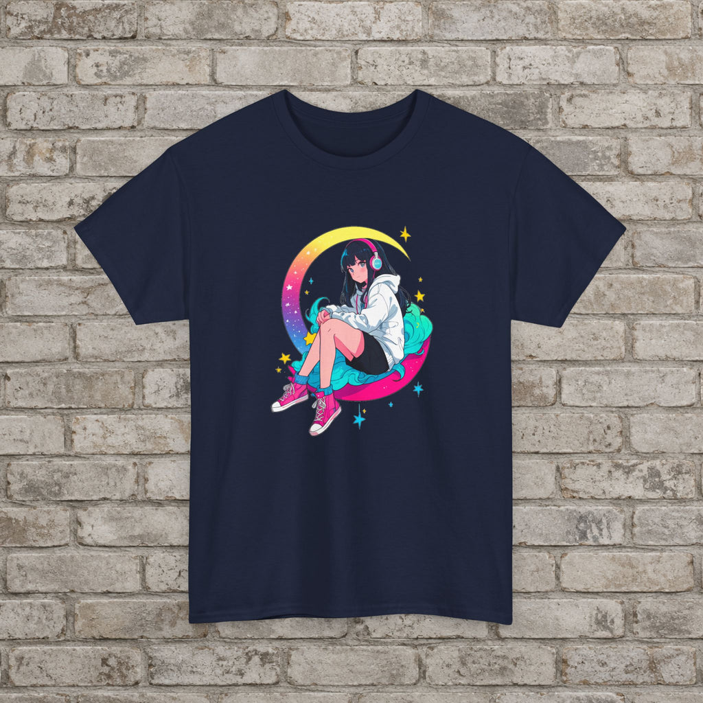 Moonlit Dreamer Anime Graphic T-Shirt