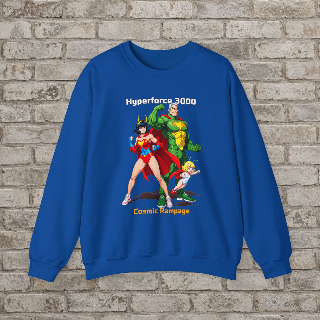 Hyperforce 3000 Anime Sweatshirt – Cosmic Rampage Retro Style