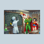 Hyperforce 3000: “The Basement Wasn’t There Yesterday” Anime Superhero Poster