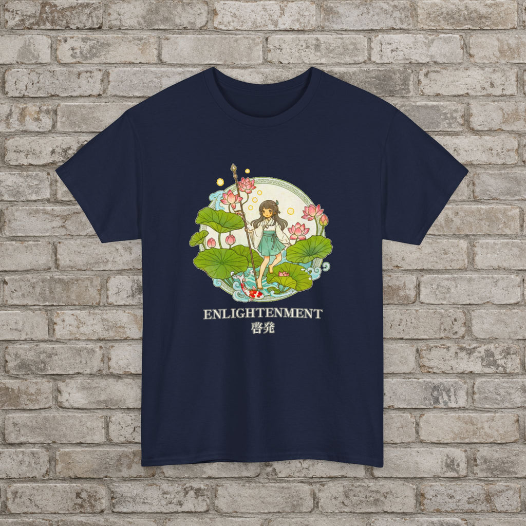 Enlightenment Lotus Spirit Anime Graphic T-Shirt