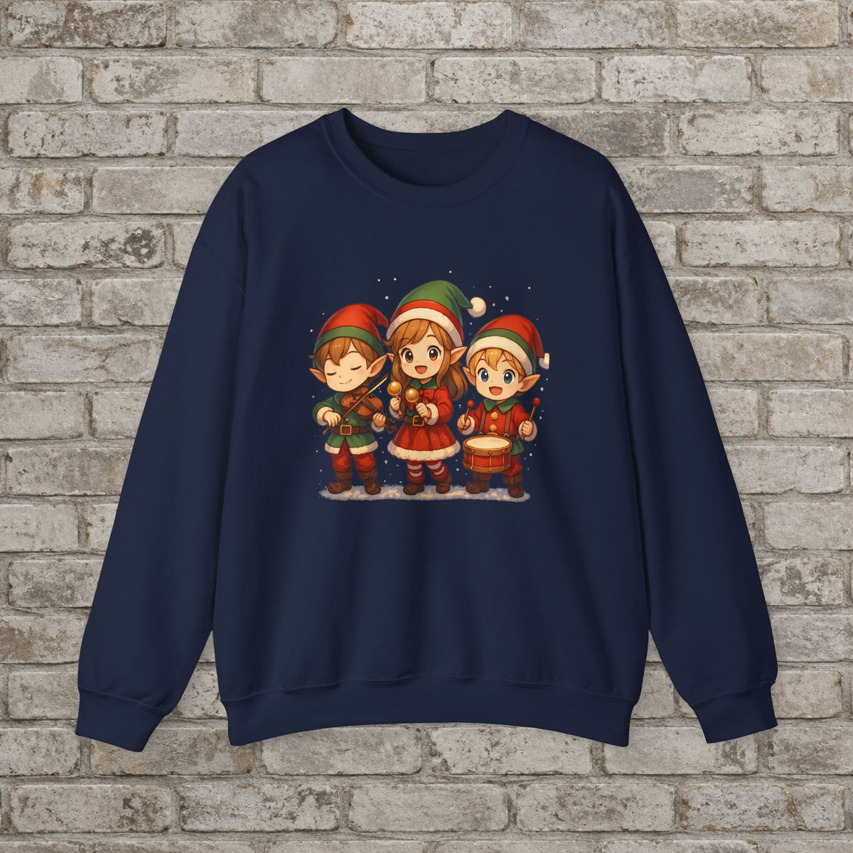 Christmas Elf Trio Band Sweatshirt