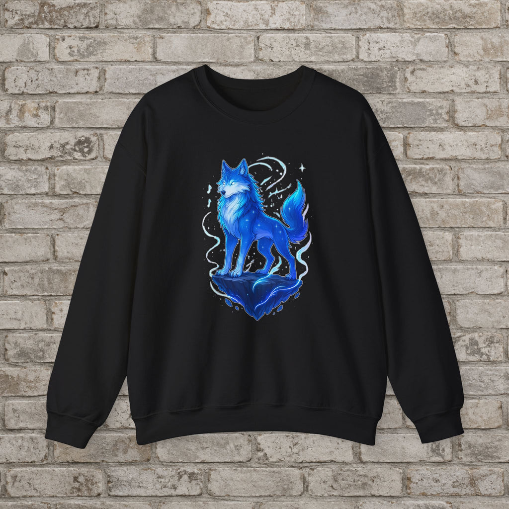 Celestial Wolf: Anime Fantasy Sweatshirt