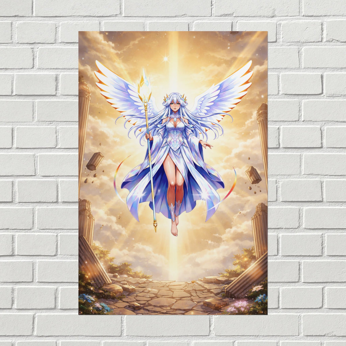Lyria Solara Golden Ascension Poster