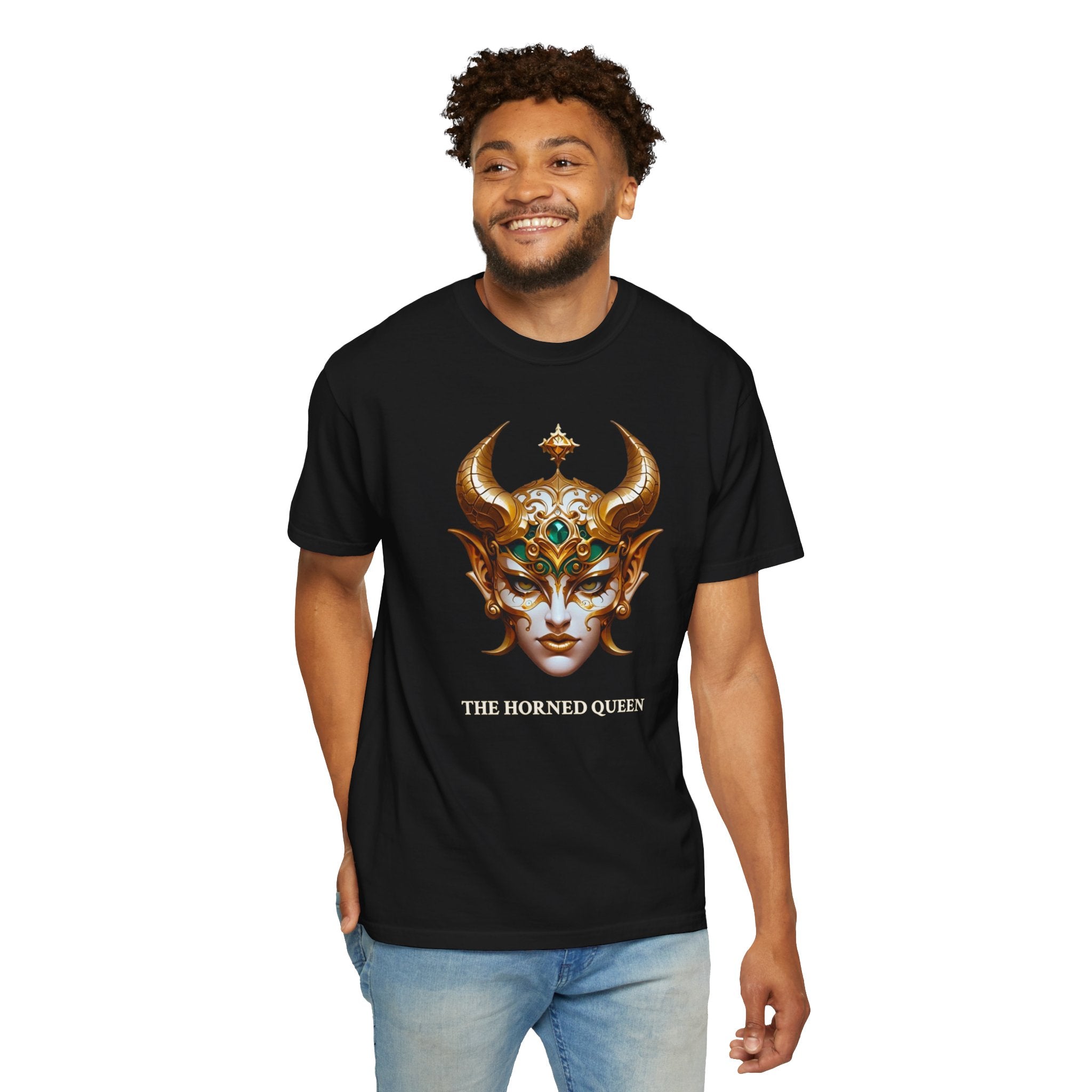 The Horned Queen Oversized T-Shirt Gothic Fantasy Anime Streetwear Shirt for Men Women - Collectors Edition