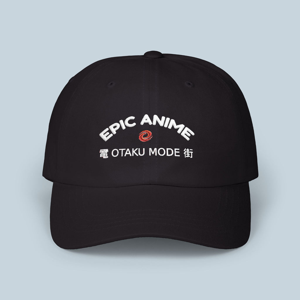 Epic Anime Otaku Mode Dad Hat Japanese Streetwear Cap Embroidered Techwear Aesthetic Gift for Anime Fans and Collectors