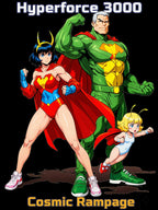 Hyperforce 3000 Anime Sweatshirt – Cosmic Rampage Retro Style