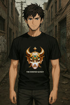 The Horned Queen Oversized T-Shirt Gothic Fantasy Anime Streetwear Shirt for Men Women - Collectors Edition