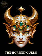 The Horned Queen Oversized T-Shirt Gothic Fantasy Anime Streetwear Shirt for Men Women - Collectors Edition