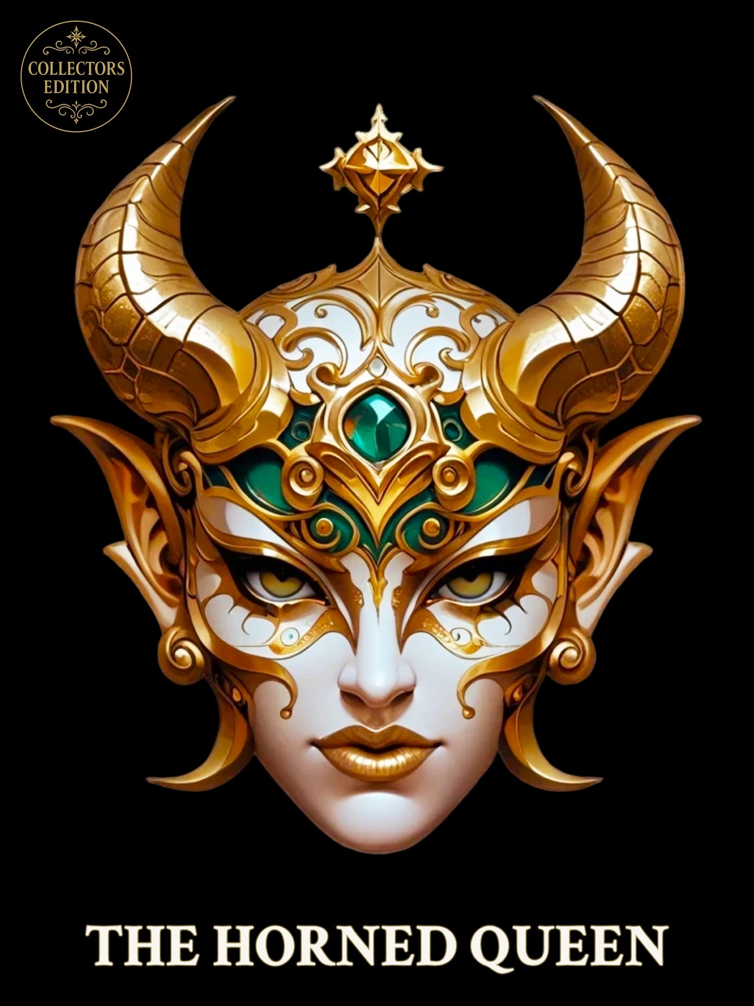 The Horned Queen Oversized T-Shirt Gothic Fantasy Anime Streetwear Shirt for Men Women - Collectors Edition