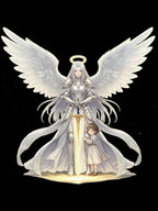 Anime Guardian Angel T-Shirt – Protective Angel & Child Art Tee, Spiritual Fantasy Shirt, Gift for Moms, Dads, Anime Fans