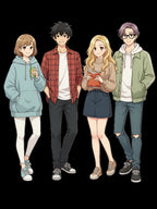 Slice of Life Anime T Shirt Comfort Colors Cute Friends Pastel Tee Cozy Japanese Streetwear Gift