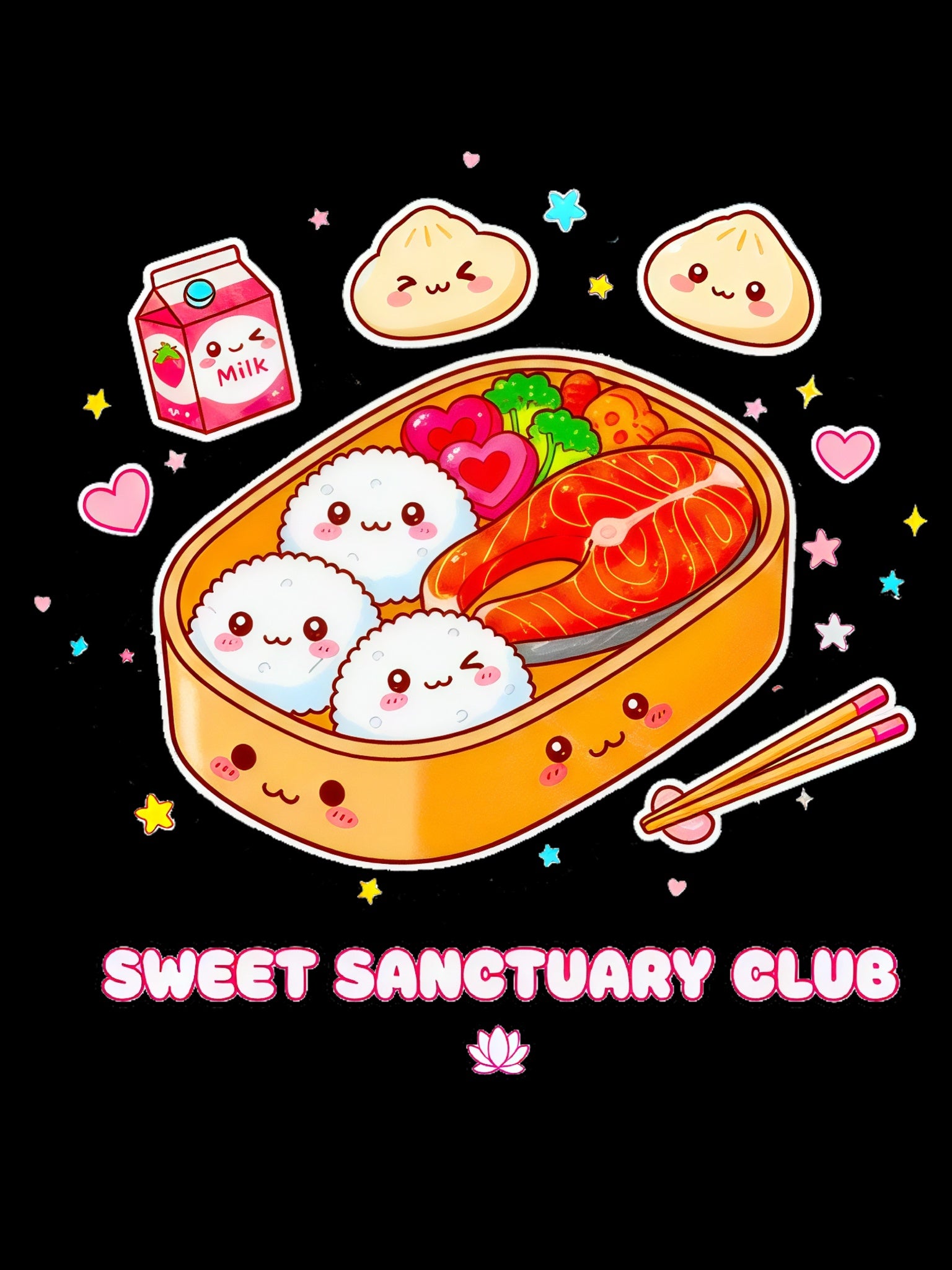 Sweet Sanctuary Club Bento Kawaii T‑Shirt