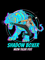 Shadow Boxer Anime T Shirt Neon Tiger Fighter Streetwear Martial Arts Graphic Tee for Anime Fans and Gamers