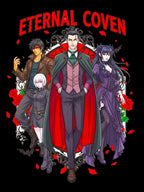 Eternal Coven Anime T Shirt Gothic Vampire Coven Dark Fantasy Tee