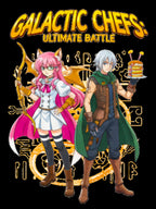 Galactic Chefs Anime T Shirt Funny Anime Food Battle Graphic Tee Sci Fi Anime Shirt Gamer Streetwear Unisex