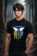 Vigilante Vanguard Anime T Shirt Superhero Team Graphic Tee Action Anime Streetwear Gamer Shirt Unisex