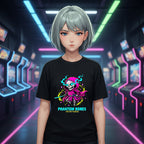 Phantom Bones Anime T Shirt Necromancer Skeleton Graphic Tee Dark Fantasy Anime Streetwear Gamer Shirt Unisex