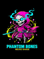 Phantom Bones Anime T Shirt Necromancer Skeleton Graphic Tee Dark Fantasy Anime Streetwear Gamer Shirt Unisex