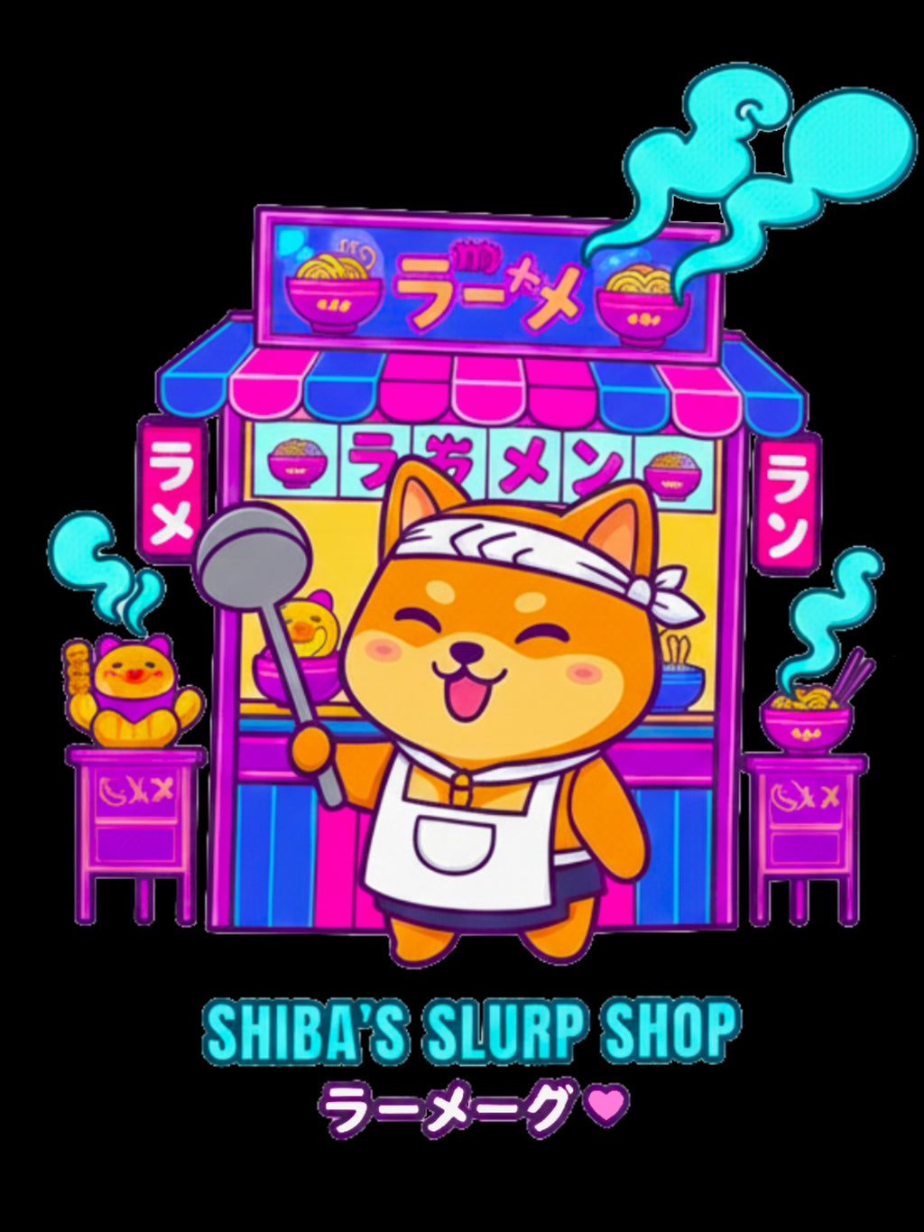 Shiba Ramen Anime T Shirt Cute Japanese Food Dog Graphic Tee Kawaii Anime Streetwear Gamer Shirt Unisex