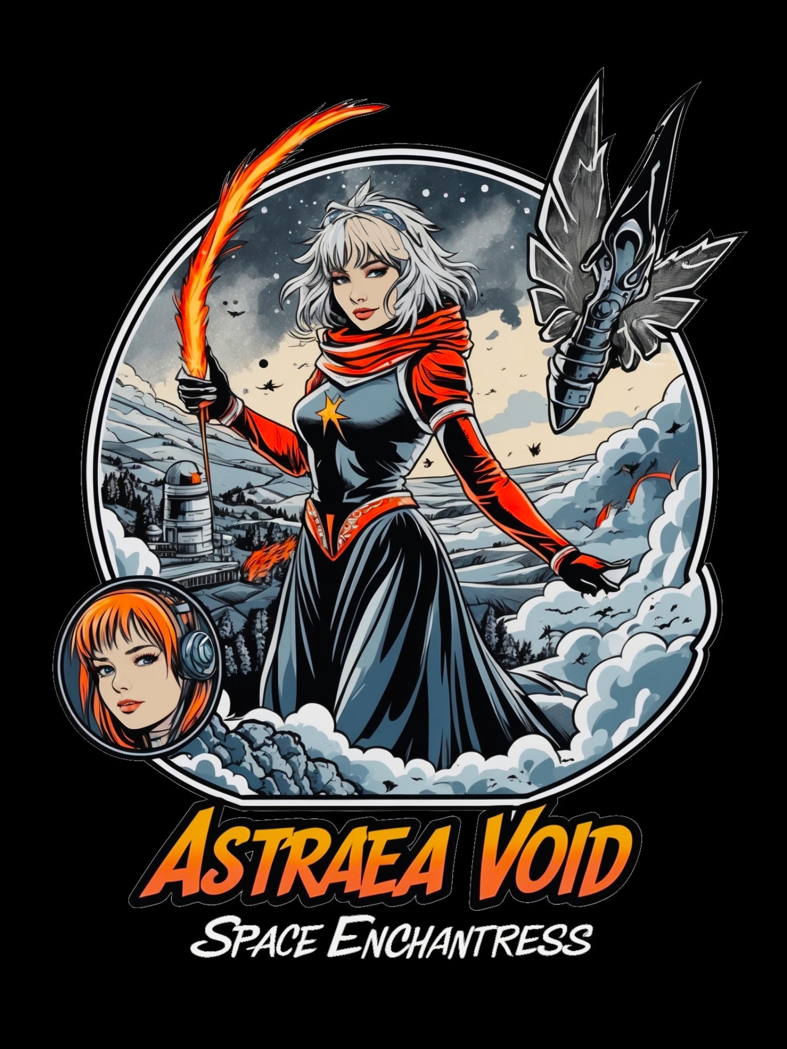 Anime Space Enchantress T Shirt Astraea Void Cosmic Fantasy Mage Streetwear Gift