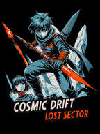 Cosmic Drift Anime T Shirt Sci Fi Runner Space Hero Streetwear Graphic Tee