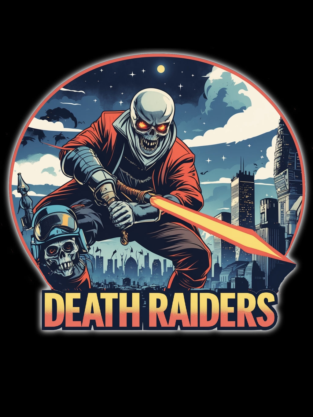 Death Raiders Anime T Shirt  Streetwear Graphic Tee