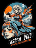 Anime Space Enchantress T Shirt Astra Void Cosmic Fantasy Mage Streetwear Gift